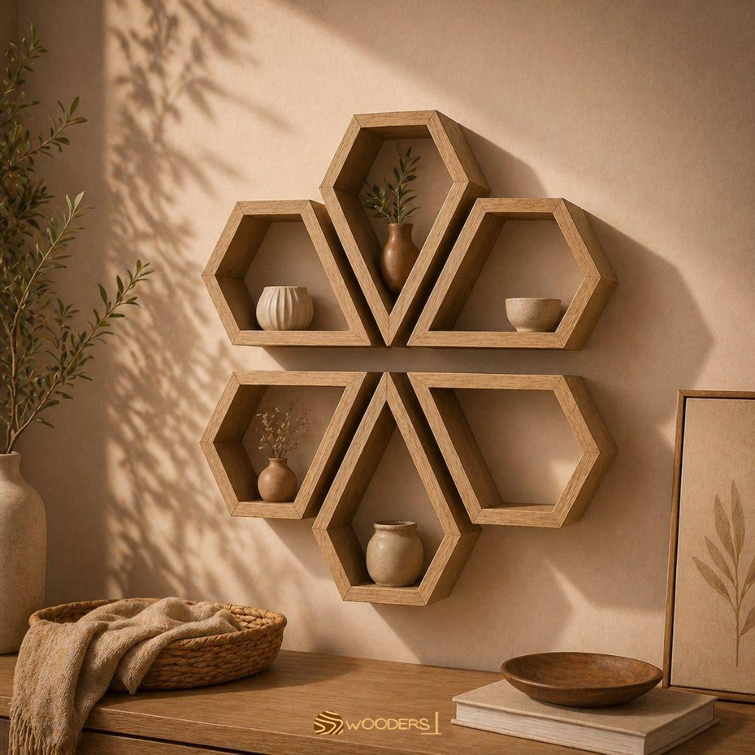 HexaBloom Wall Shelves