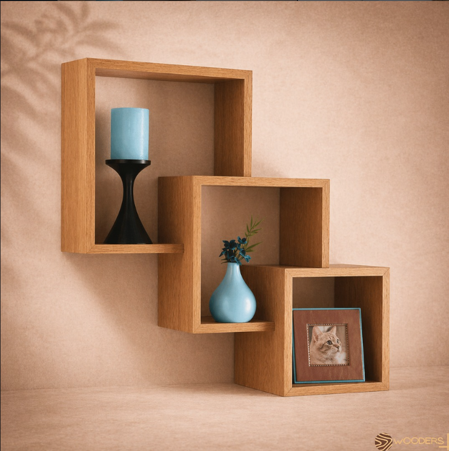 Salerno Floating Cube Shelves