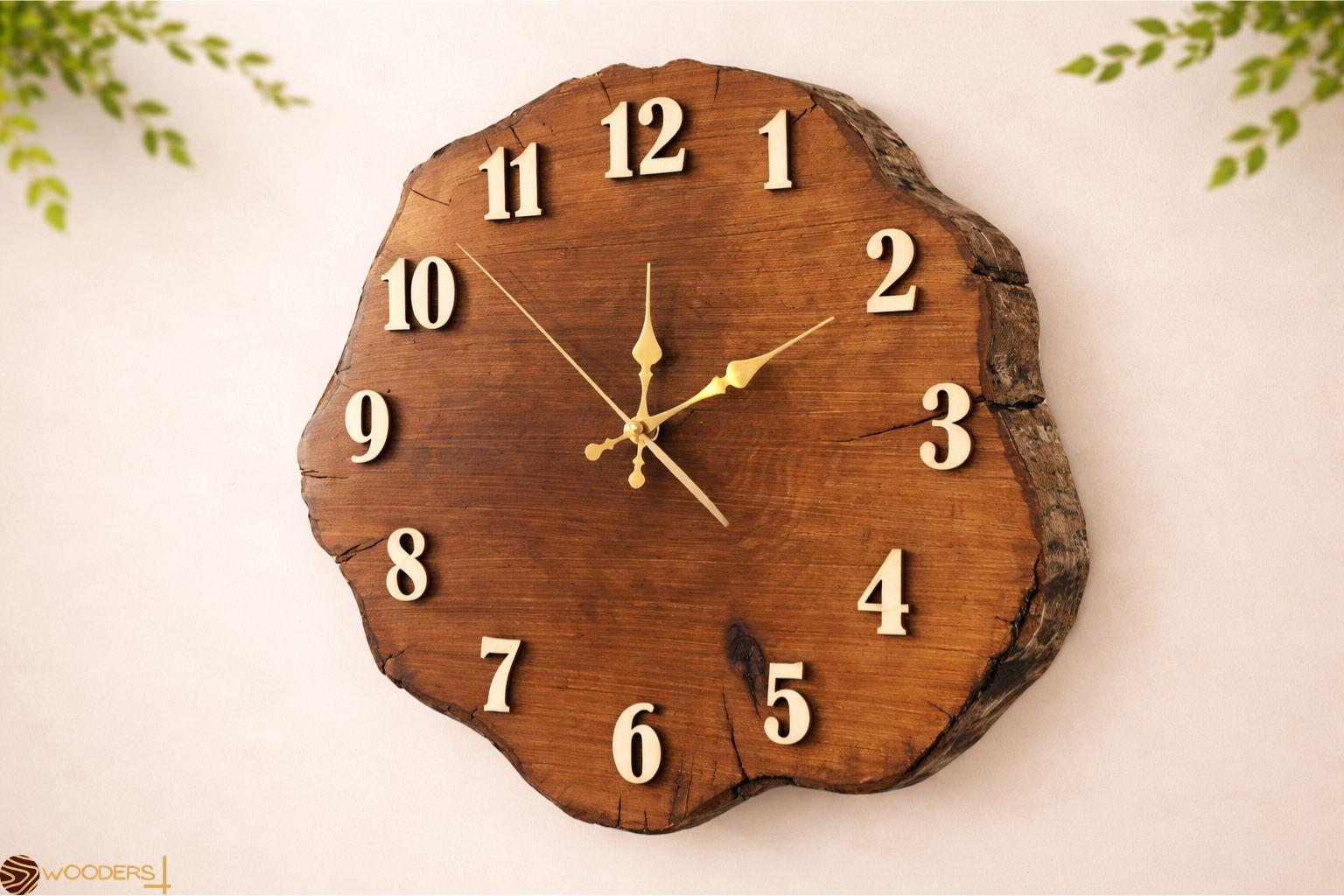 Live Edge Woodland Clock